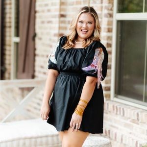 Off Shoulder Sequin Rodeo Dress